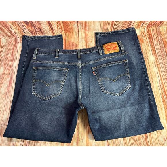 Levi's 569 LOOSE FIT STRAIGHT LEG Mens Size 38x29 Blue Jeans Denim Pants - Picture 4 of 11